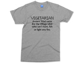 Vegetarian Village Idiot T-shirt Funny Vegan Joke Tee Anti Vegan Top Rude Sarcastic Plants Vegetarian Lifestyle T shirt
